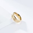 thumbnail image 3 of HIJONES Men Women's Cross Cubic Zirconia Stainless Steel Band Ring Statement Finger Ring Jewelry Gold Size 9, 3 of 5