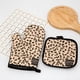 thumbnail image 4 of Advancent Guantes para horno y microondas protectores para horno, con estera, excelentes para utensilios de cocina para horno, barbacoa, Cocina y Comedor H048, 4 of 6