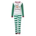 thumbnail image 1 of Pantalons Pjs Tenue Parent-Enfant Costumes de Noël Patchwork à Carreaux Imprimés Vêtements de Maison Col Rond Manches Longues Pyjamas Ensembles Deux Pièces Femmes Pjs en Liquidation, 1 of 9