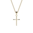 thumbnail image 1 of Collar De Cruz De Tubo De Oro De 10k, 1 of 8