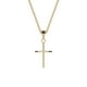 thumbnail image 1 of Collar De Cruz De Tubo De Oro De 10k, 1 of 8