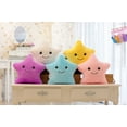 thumbnail image 2 of Led Luminous Colorful Five-Pointed Star Plush Toy Pillow Children Comfort Pillow，White 35cm, 2 of 4