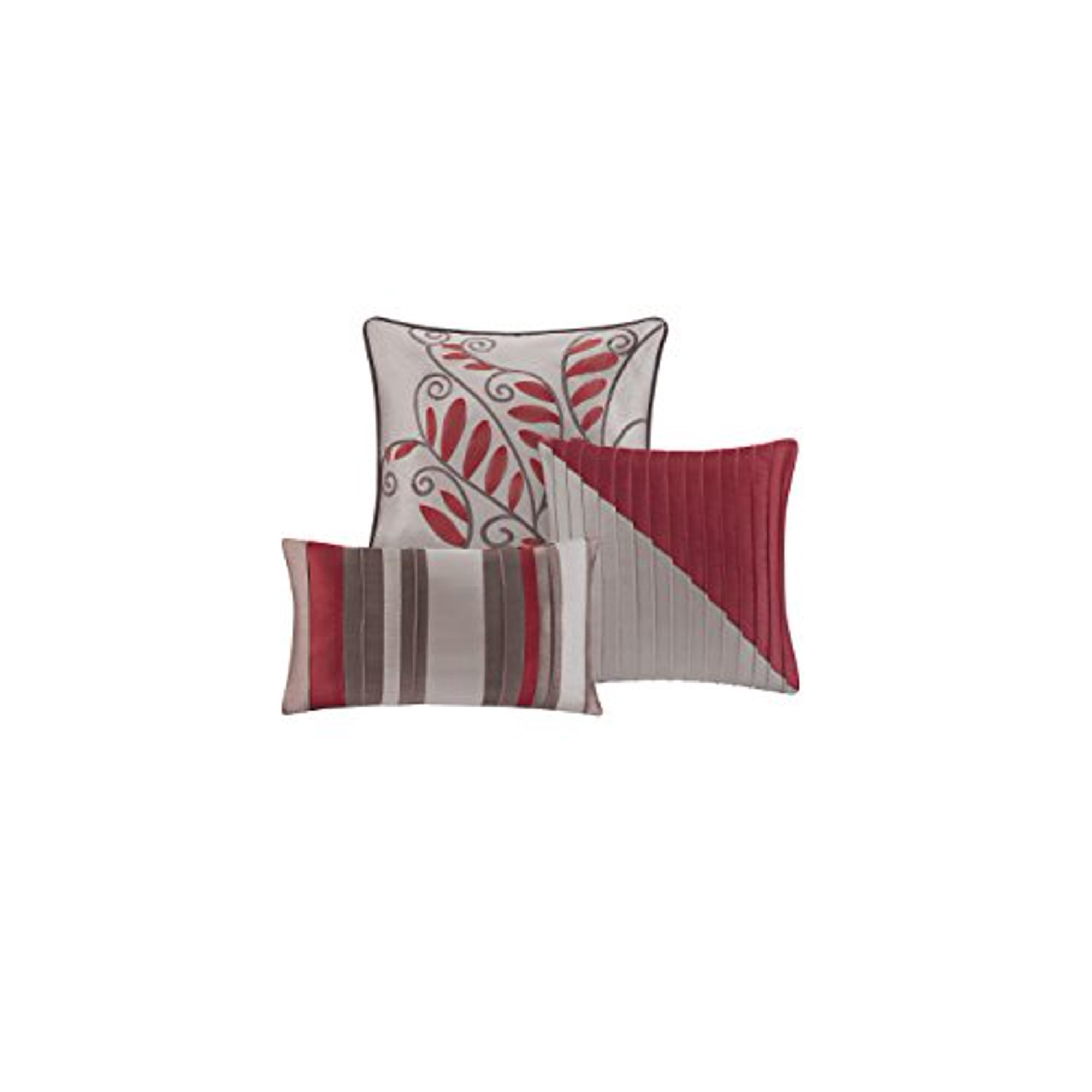 Madison Park Amherst 7 Piece Comforter Set King Red Walmart