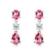 thumbnail image 1 of Aretes Ocean Heart OH17-204 de oro blanco con cristales rosas, 1 of 2