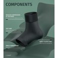 thumbnail image 2 of 2 Pairs Open Toe Adjustable Ankle Brace Compression Sleeves with Arch Support for Women & Men , Relief for Swelling, Plantar Fasciitis, and Sprains – Step into Comfort and Stability, 2 of 6