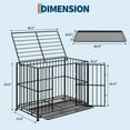 thumbnail image 4 of EastVita Cage pour Chien en Acier Inoxydable de 36 Pouces, Cage Intérieure/extérieure pour Grandes Races, 4 of 9