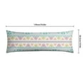 thumbnail image 4 of Boho Long Body Pillow Cover – Soft & Breathable Ethnic Fabric, Hidden Zipper, 20"x54", Stylish Abstract Tribal Print – Gift for Side Sleepers, Pregnancy, Home Decor, 4 of 5