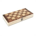 thumbnail image 2 of Juego de tablero de ajedrez de madera Tablero de ajedrez portátil plegable para niños Juego de mesa familiar Regalos de Halloween Juguete intelectual 34x34cm Inevent FN000707-03B, 2 of 7