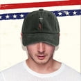 thumbnail image 2 of GZWYHT Ball Caps for Men Usa Flag Baseball Cap Cool Hats for Men Baseball Caps for Men American Hat Green One Size, 2 of 3