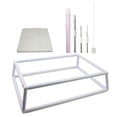 thumbnail image 4 of simhoa Quilt Frame Universal Silk Painting Needlepoint Tools Clip Frame Tool Desktop 40x60cm, 4 of 8