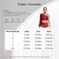 thumbnail image 5 of iiniim Women Shiny Rhinestone Dance Top Ballet Dance Adult Contemporary Shiny Crop Tops DustyPink S, 5 of 5