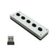 thumbnail image 1 of Silent Silicone Bluetooth Custom Programming Macro Keyboard 5-Keys Macropad Copy Paste USB Keypad,Bluetooth+USB+Wireless, 1 of 5