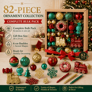 82PCS Christmas Ball Ornaments for Christmas Tree Decorations Colorful Shatterproof Plastic Baubles with Hanging Hooks for Xmas Tree, Holiday Party Decor