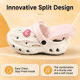 thumbnail image 2 of Kids Garden Clogs with Removable Insoles for Boys Girls (Toddler/Little/Big Kids), Lightweight EVA Slip on Sandals with Arch Support, Indoor Shower Shoes Outdoor Beach Pool Water Shoes, White, 2 of 9