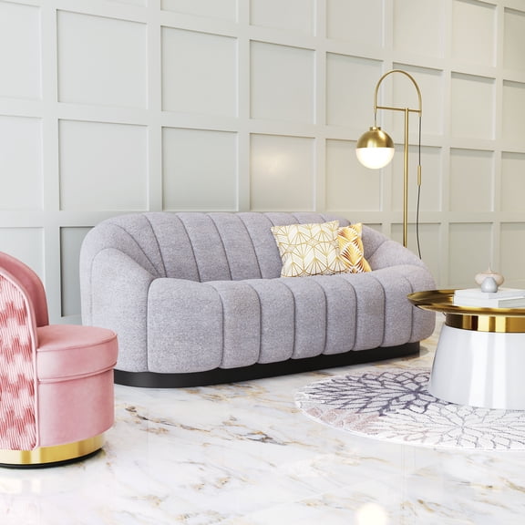 Zuo Modern Bhutan Sofa Light Gray