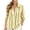 Yellow, variant on Qulqfy Womens Blouse Plus Size Fall Dressy Striped Long Sleeve Button Up Casual Army Green Collared Tops for Women L