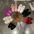 thumbnail image 2 of Zapatos de mujer acolchados de algodón 23 Invierno Zapatos cálidos con lazo europeos y americanos Zapatos planos de talla grande con pelo Zapatos de mujer de talla grande, 2 of 6
