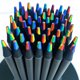 thumbnail image 1 of Bolígrafo de arcoíris de madera negra, 7 colores, lápiz de color del mismo núcleo, regalo creativo para niños, pintura de grafiti, lápiz de arcoíris de moda, 1 of 4