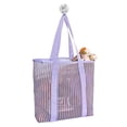 thumbnail image 3 of Strip Mesh Beach Tote Bags,Causal Pool Bags for Swimming Picnic Vacation Essentials, 3 of 7
