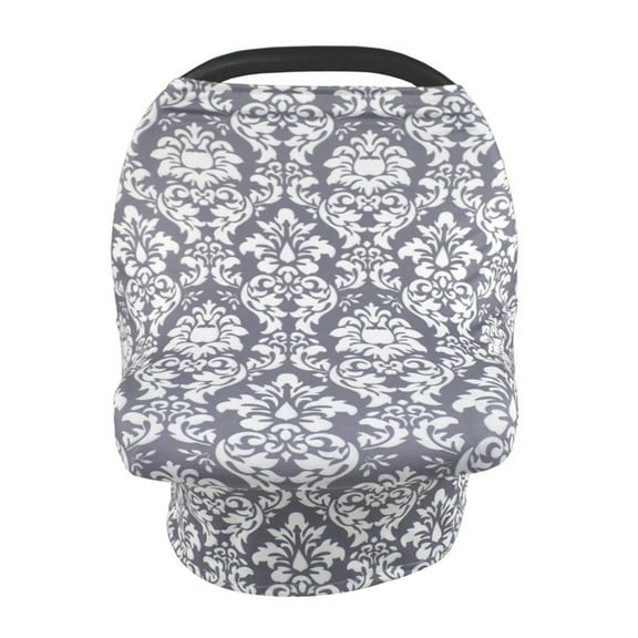 Yzengfg Baby Car Seat Canopy Covers Nursing Cover Breastfeeding Scarf Stroller Cover Carseat Canopy For Baby Girls Boys,One Size