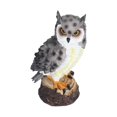thumbnail image 3 of Owl Resin Ornaments Fine Workmanship Lovely Image Widely Used Home Decoration for Courtyards PorchesGray Feather, 3 of 5