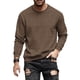 thumbnail image 4 of pstuiky manga larga de hombre, Sudadera deportiva informal de manga larga para hombre, color liso Tops casuales para hombres l, 4 of 4
