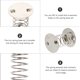 thumbnail image 4 of EeaseMX 10 Uds. Bases de juguete para tablero, Bases para manualidades DIY, Bases de juguete moldeadoras, Material DIY para muñecas, 4 of 8