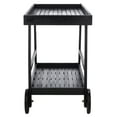 thumbnail image 4 of SAFAVIEH Renzo Transitional Outdoor Patio 2 Tier Bar Cart, Black, 4 of 13