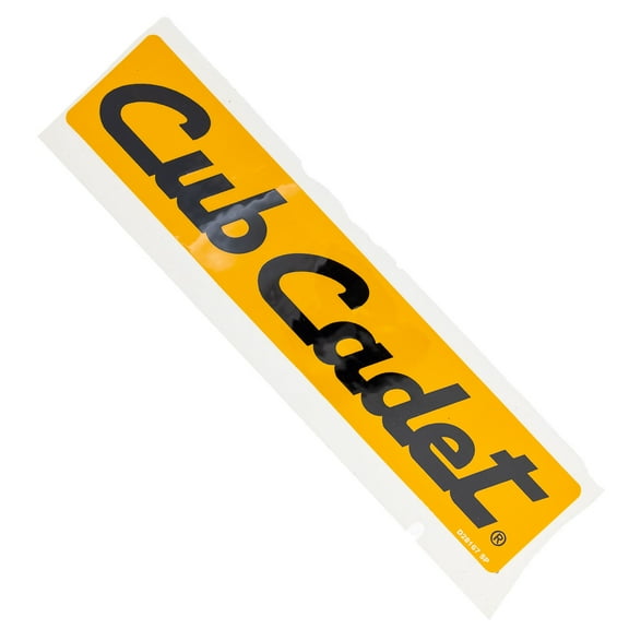 CUB CADET 777D28167 Label Cadet Logo 19 ZT1 ZT2 ZT3 ZTX4 ZTX5 ZTX6 ULTIMA 42 46