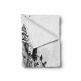 thumbnail image 2 of King Soft Flannel Fleece Throw Blanket, Reign of the Jungle Forest of Courage Safari Animal Lion Grunge Design, Cozy Plush for Indoor and Outdoor Use, 60" x 80", Black and White, by Ambesonne, 2 of 6