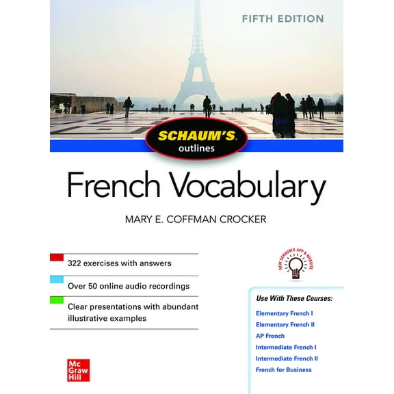 Schaum's Outline of French Vocabulary, Fifth Edition, (Paperback)