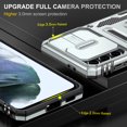 thumbnail image 6 of Dteck for Samsung Galaxy S21 6.2 inch Case with Kickstand, Magnetic Slide Protection Cover 360 Degree Rotate Ring Stand Armor Cover,Gray, 6 of 7