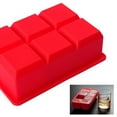 thumbnail image 5 of acdanc Big Block Silicone Ice Cube Tray Large 2"X2" Red Party Bar Cocktails Drink Mold, 5 of 6