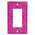 thumbnail image 5 of Metal Light Switch Plate Cover Hot Pink Floral Bandana Paisley Tile Pattern TIL055, 5 of 14
