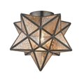 thumbnail image 1 of Sterling Moravian Flush Mount Light in Antique Mercury, 1 of 3