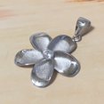 thumbnail image 6 of Beautiful Hawaiian Plumeria Necklace and Earring, Sterling Silver Plumeria Flower CZ Pendant, N2031S Birthday Valentine Wife Mom Gift, 6 of 9
