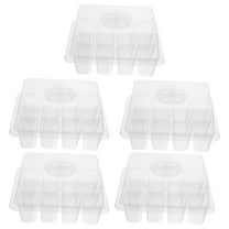 KONTONTY 5Pcs Sprouting Container with 12 Hole Design for Indoor Planting 7.23x5.50x4.32in