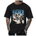 thumbnail image 1 of Xdzjlr T-Shirt pour Hommes Tenue de Fête Extérieure Quotidienne Imprimé Personnalisé Col Rond Classique Mode Confortable Chemises Hommes Été, TTG, 1 of 7