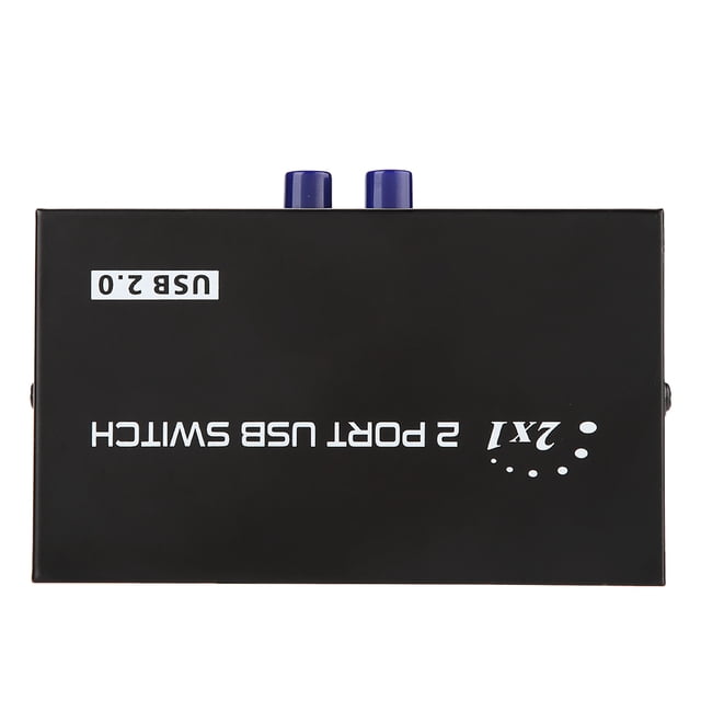 Sharing Switch For Printer, USB2.0 Interface Iron Shell With 2/4 USB Ports, Sharing Switcher, Manual For Printer Device Scanner