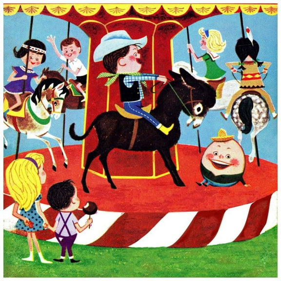 Marmont Hill "Carousel" by Curtis Painting Print on Canvas