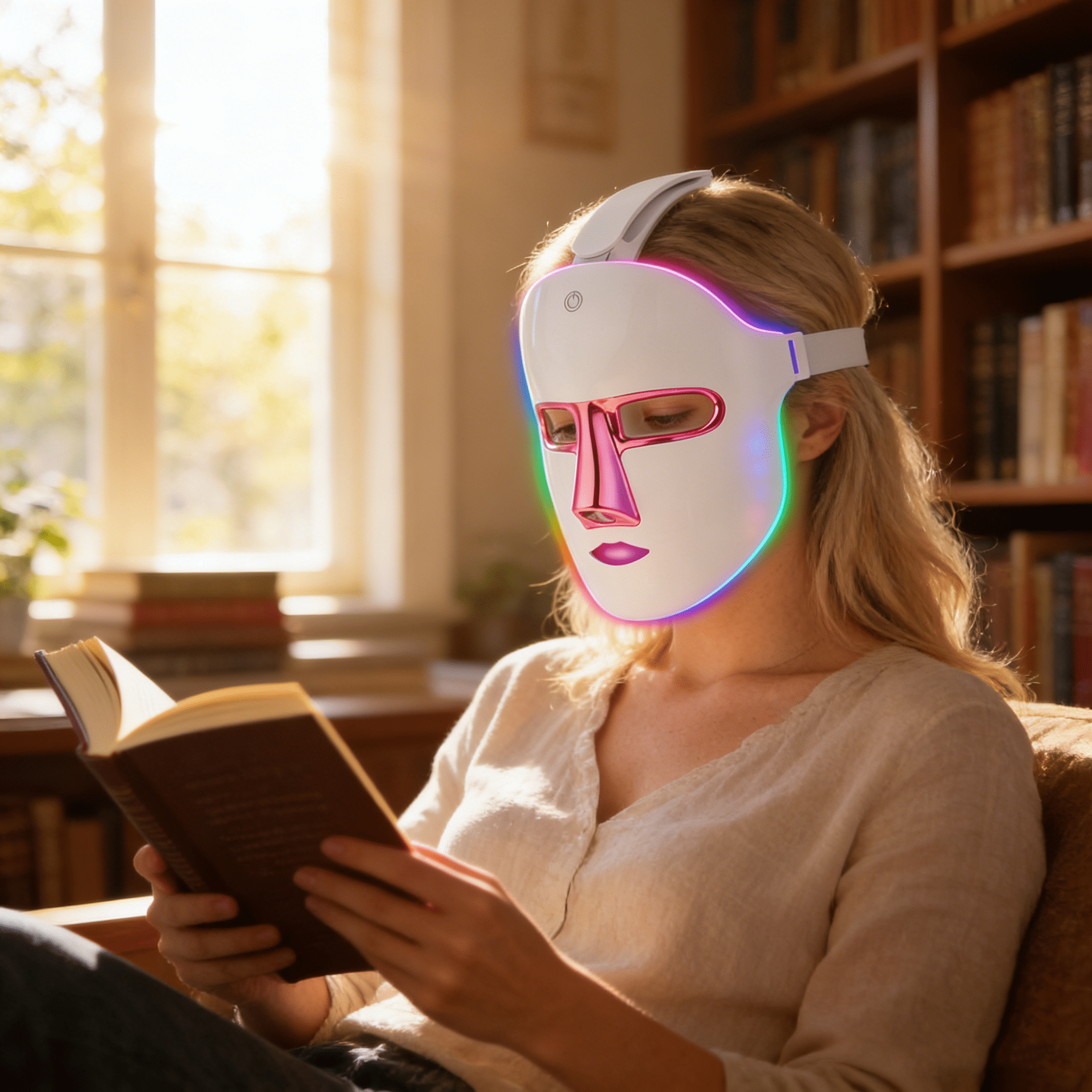 DGYAO 7-Color LED Light Therapy Face Mask | Daily Facial Skin Care