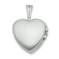 thumbnail image 3 of Sterling Silver Floral Heart Wings 12mm Locket Charm Pendant, 3 of 5