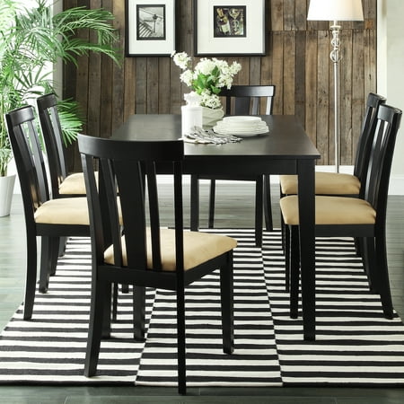 Lexington 7-Piece 60 inch Width Table Dining Set with Slat-Back Chairs
