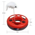 thumbnail image 5 of Jouet Interactif pour Chat Souris Mobile Ressort Disque Chaton Planche Roulante, 5 of 5