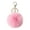 Medium powder, variant on Fuzzy Rabbit Hair Ball Keychain 8cm Metal Ring Multi Color Bag Charm Decoration