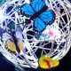 thumbnail image 3 of Lámpara de energía Solar, bola redonda, lámpara de mariposa impermeable, colgante para exteriores, lámpara colgante tejida, lámpara decorativa de noche para jardín, 3 of 5