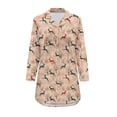 thumbnail image 3 of Yuyamidu Reindeer Womens Nightgowns Sexy Long Sleeve Loungewear Top Christmas Button Down Night Shirts for Women Sleepwear Size XL Xmas Pajama Dress for Girls, 3 of 7