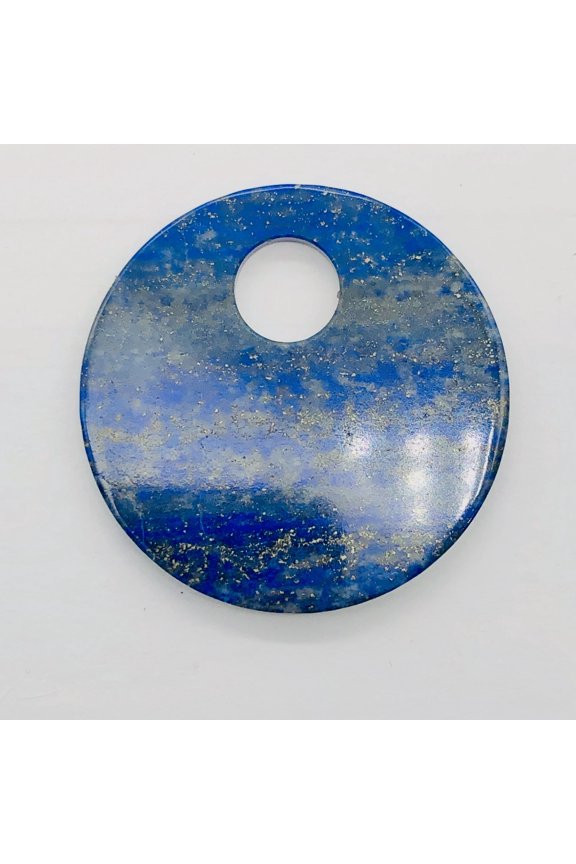 Starry Night Natural Lapis 50mm Disc Pendant Bead 9362I