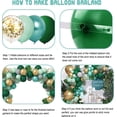 thumbnail image 4 of Wild One Safari Jungle Balloon Garland Arch Kit, Confeti dorado metálico Globos verdes Hojas de palma tropicales para Jungle Safari Baby Shower Wild One Bir, 4 of 5