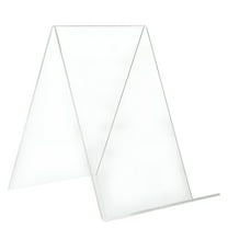 LAMIRO Clear Desktop Bookshelf Book Stand Holder for Displaying Books and Pictures (A6)